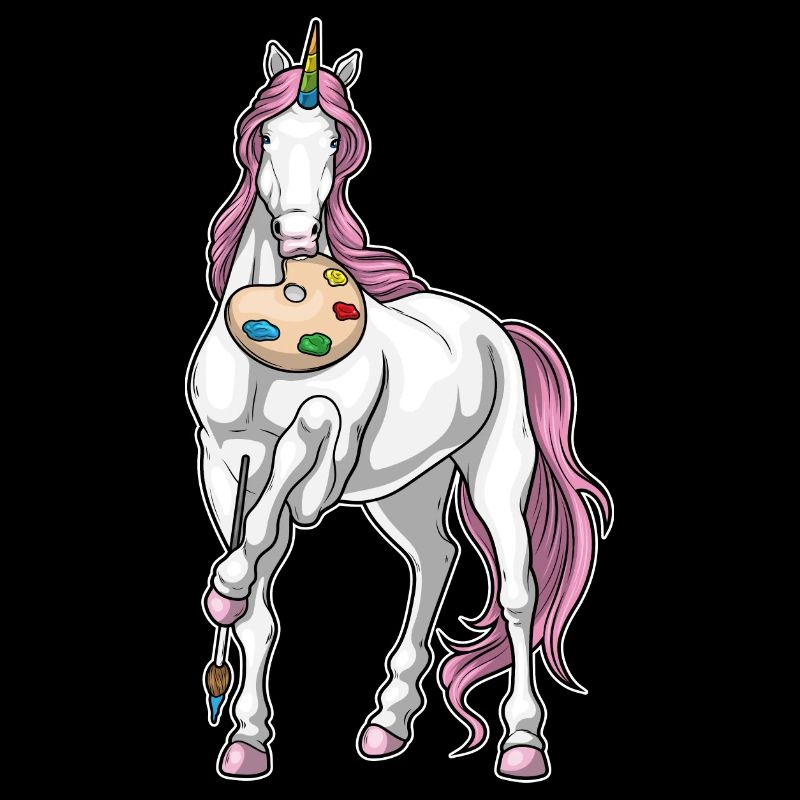 Einhorn Maler Pinsel