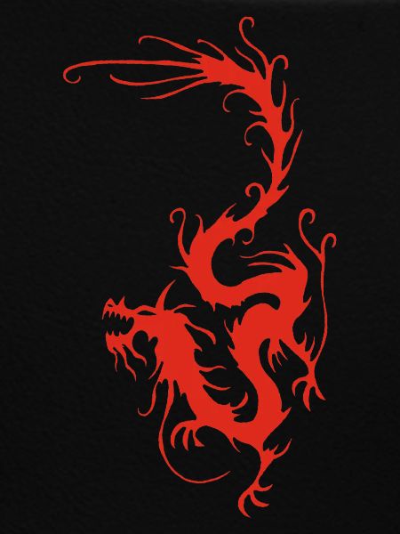 Roter Rauchdrache