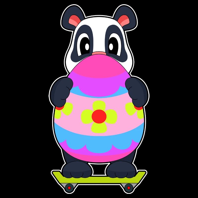 Panda Ostern Skateboard