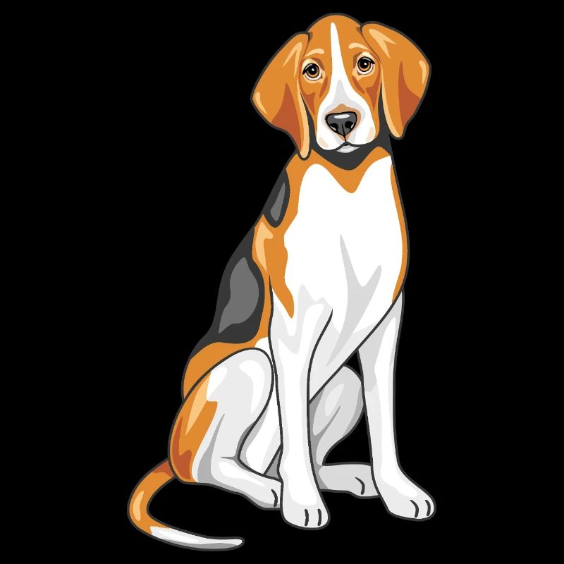 Sitting foxhound