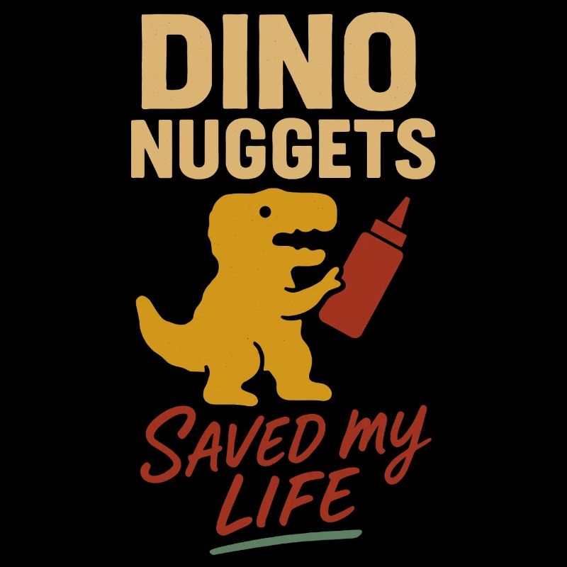 Dino Nuggets Nostalgie Lustiger Snack Dinosaurier