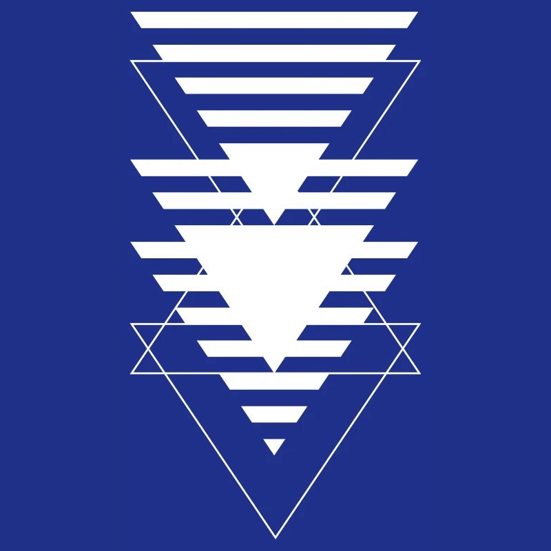 Layered Triangle Geometric Pattern