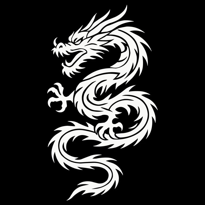 Tribal Drache Silhouette