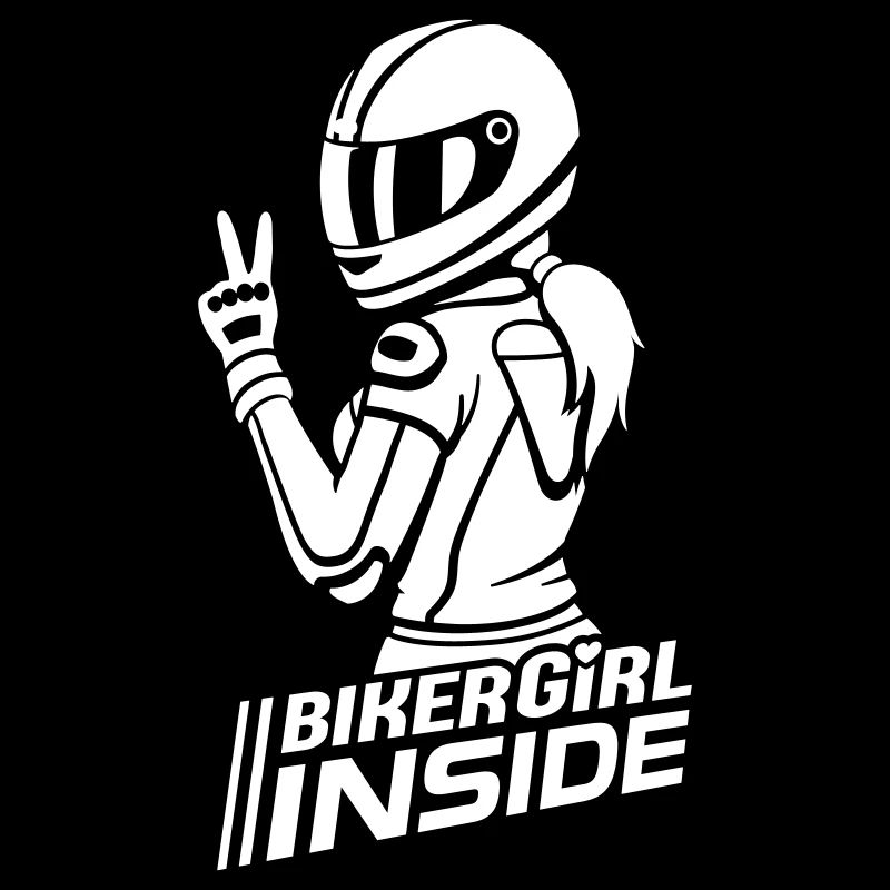 Biker Girl inside (color changeable)