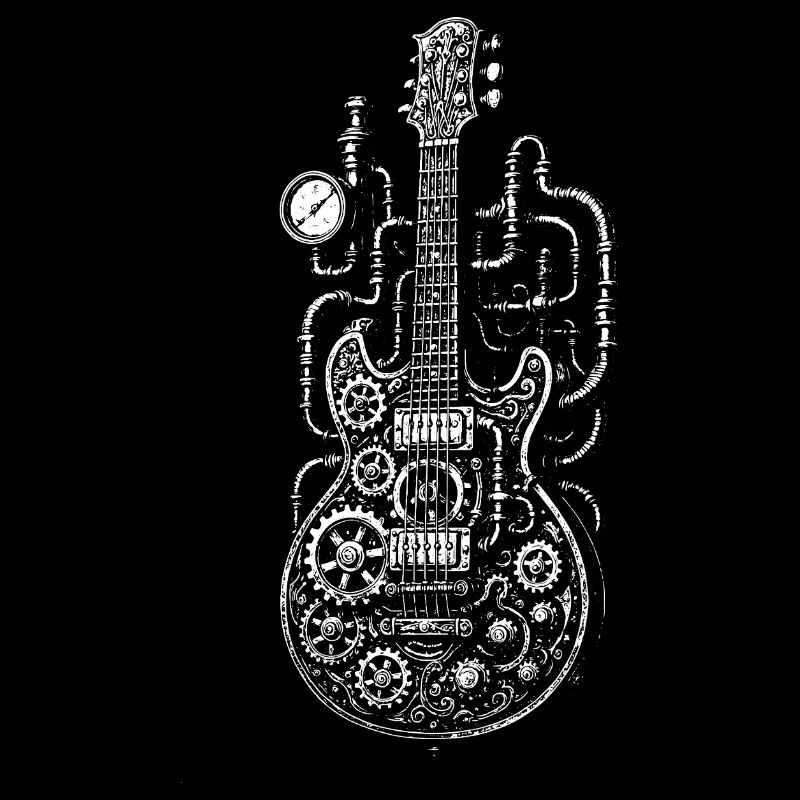 steampunk industriel steampunk Guitare