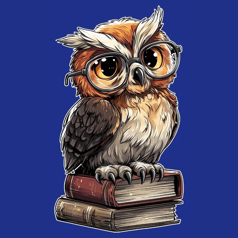 Owl Wise Stack Librarian Humor Buchclub