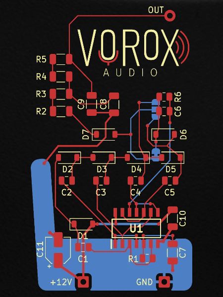 Audio Circuit PCB Art