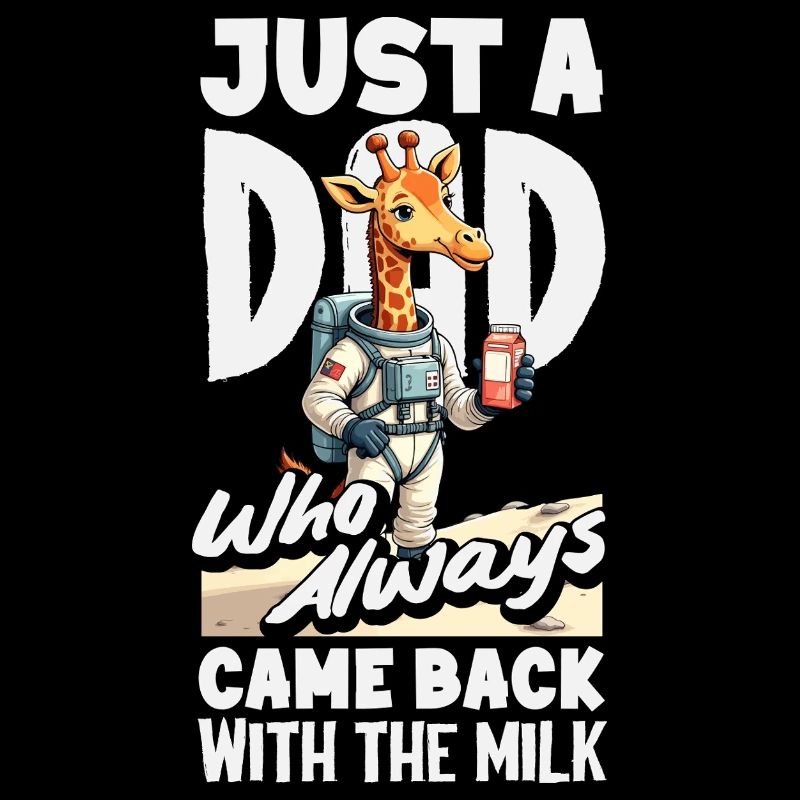Dad came back with milk Astronaut