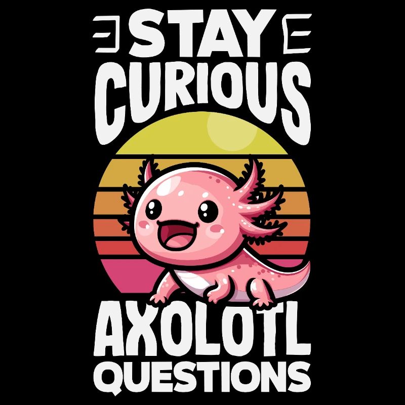 Mignon Axolotl Kawaii Amoureux des Axolotls