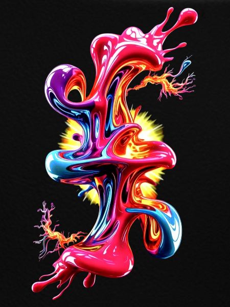 Abstract Liquid Art Fluid