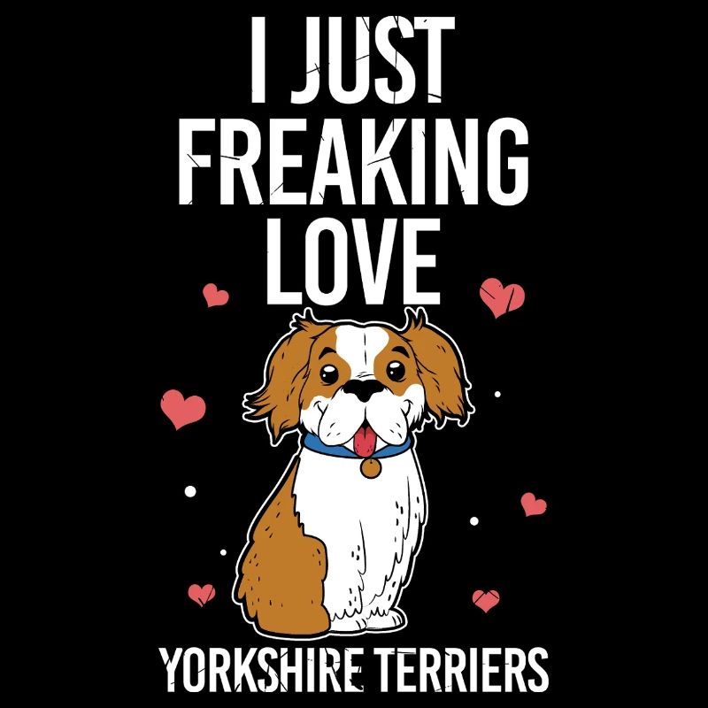 Ich liebe Yorkshire Terriers Motiv einfach