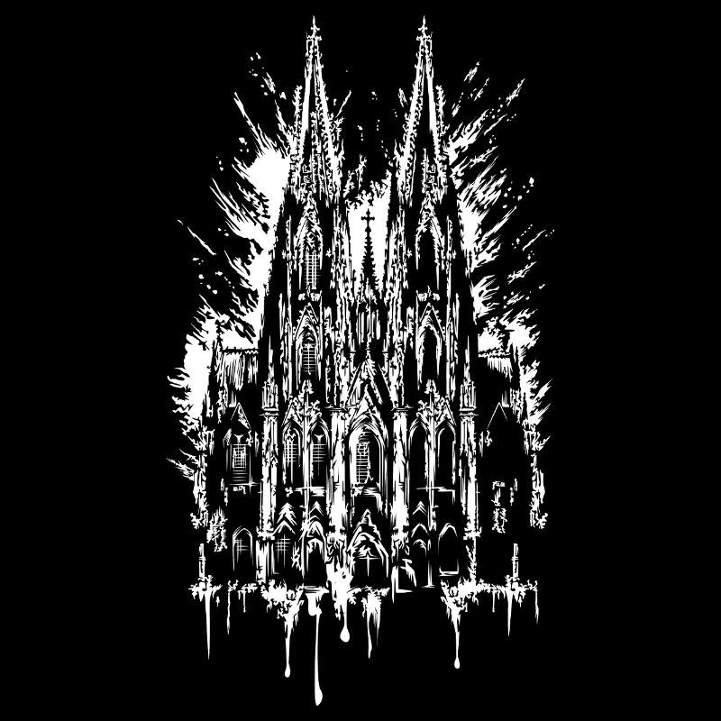 Illustration de graffitis de la cathédrale de Cologne