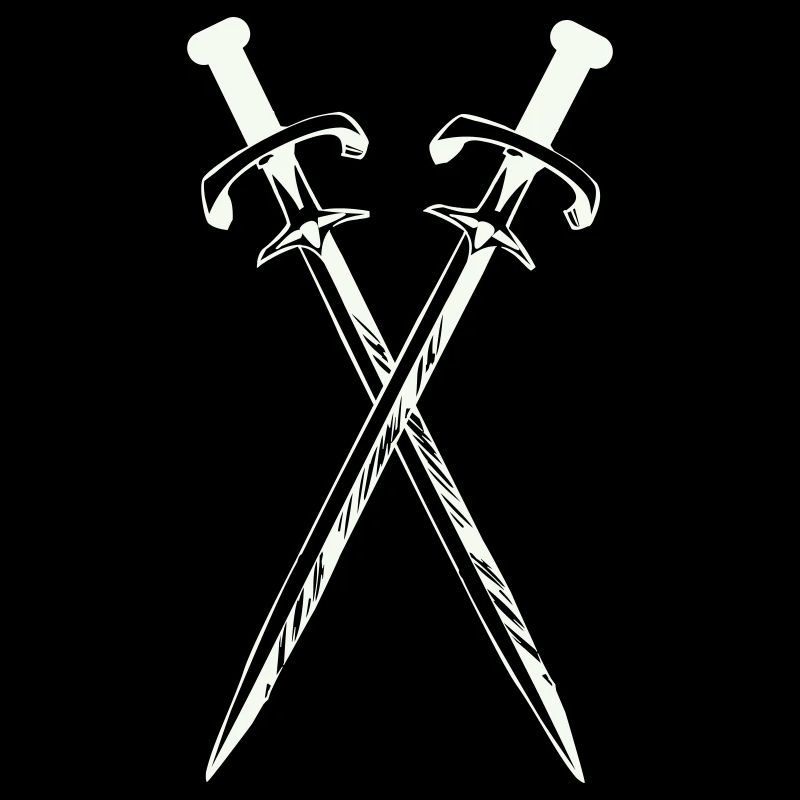 Deux épées en croix