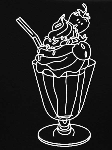 Eisbecher Skizze