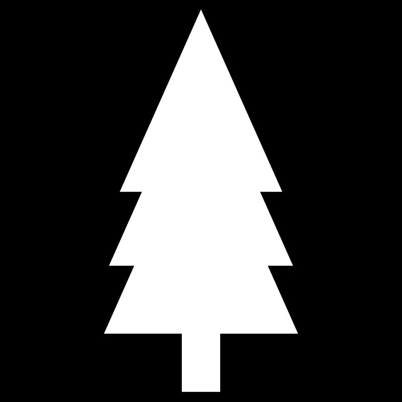 Silhouette de sapin