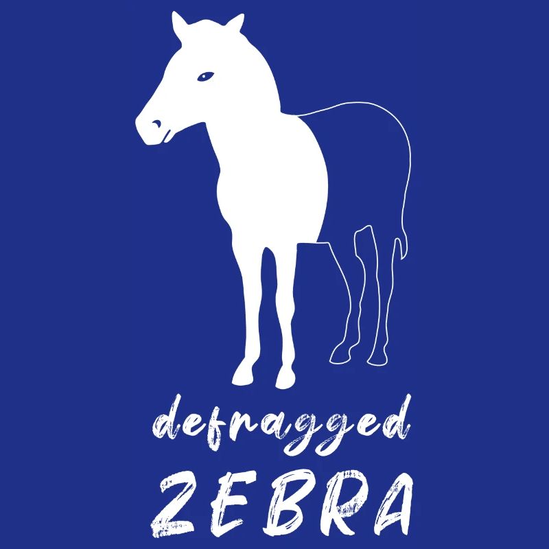 Cadeau de geek d'administration de l'informaticien Zebra défraggé