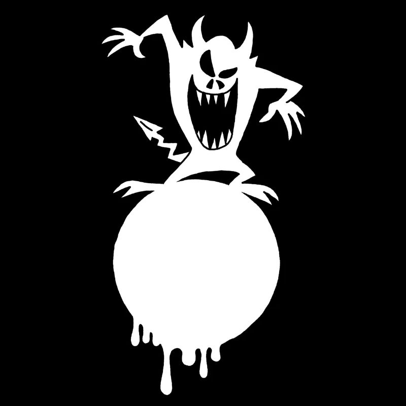 Le monstre sur la planète blanche