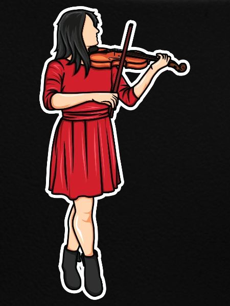 Violinist Drawing