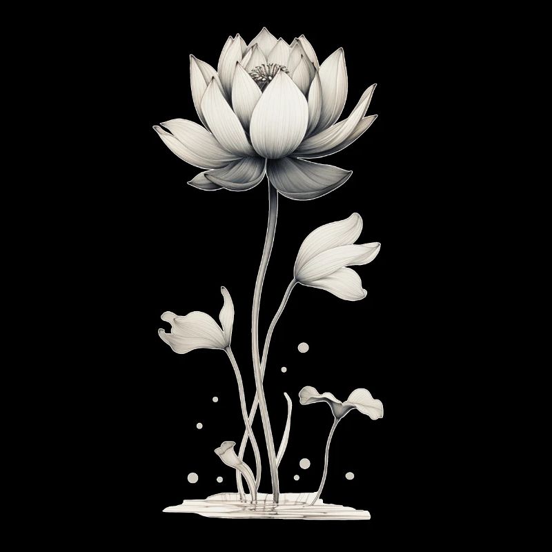 Nénuphar en fleur de lotus
