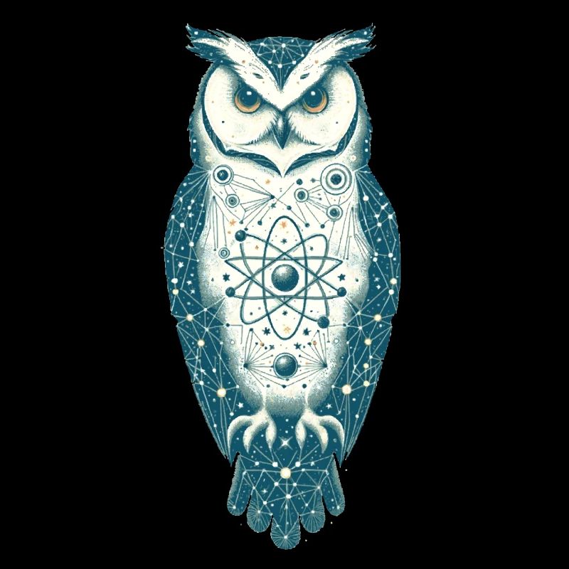 Hibou dans l’espace | L’univers dans la chouette