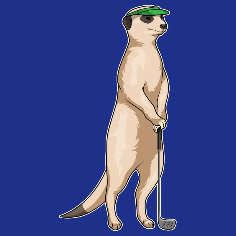 Erdmännchen Golf Golfschläger