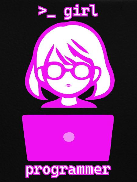 Frau mit Computer girl programmer