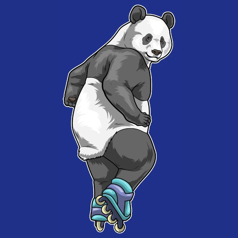 Panda Inline skating roller skates