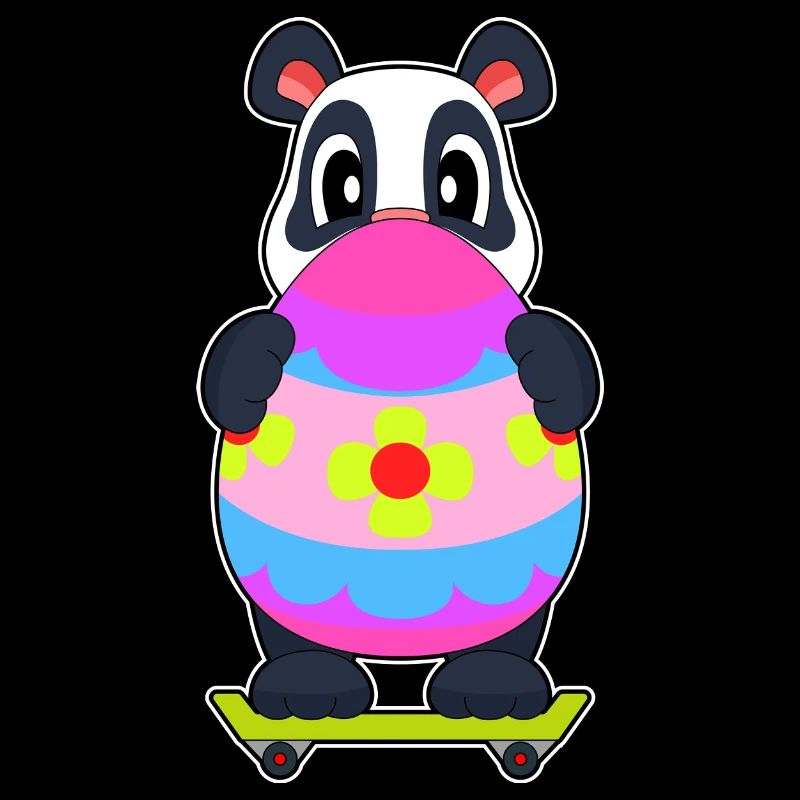 Panda Ostern Skateboard