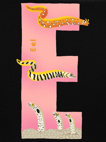 E Alphabet Pink