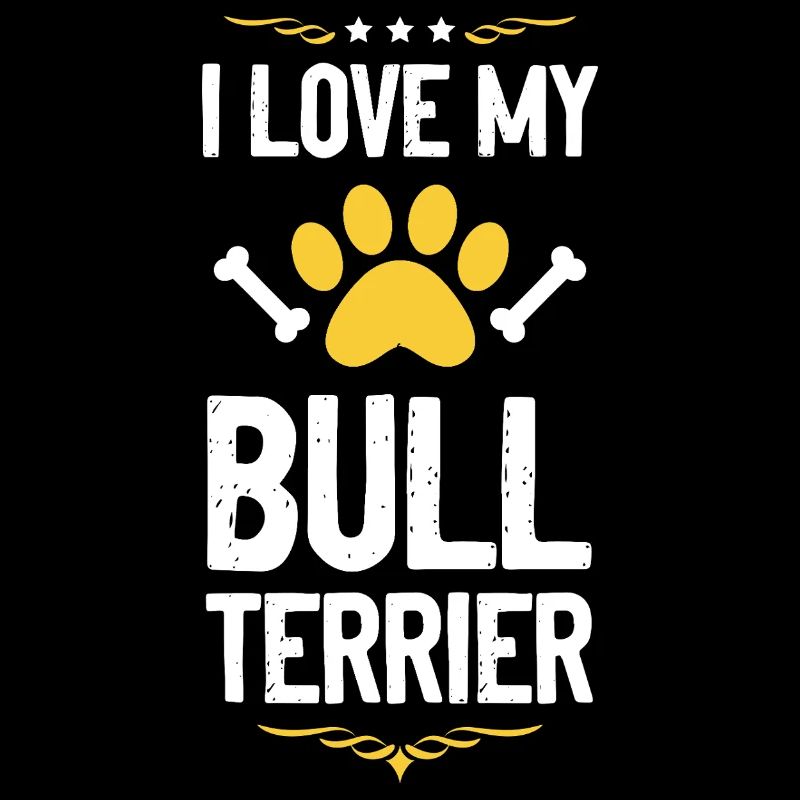 Bull Terrier Pride Paw Print