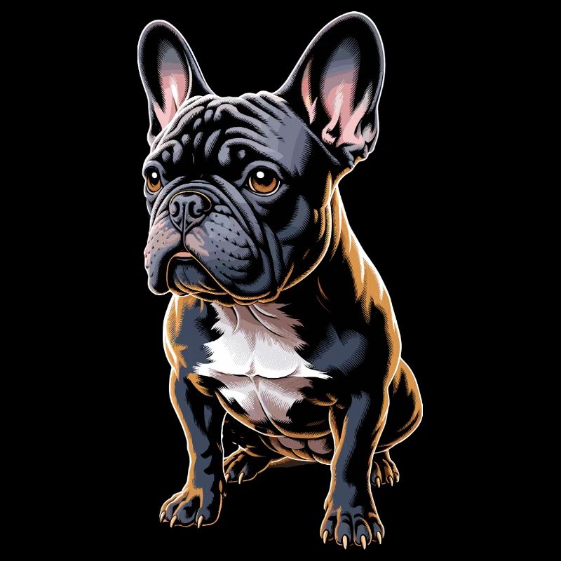 Bouledogue français Illustration : Mignon