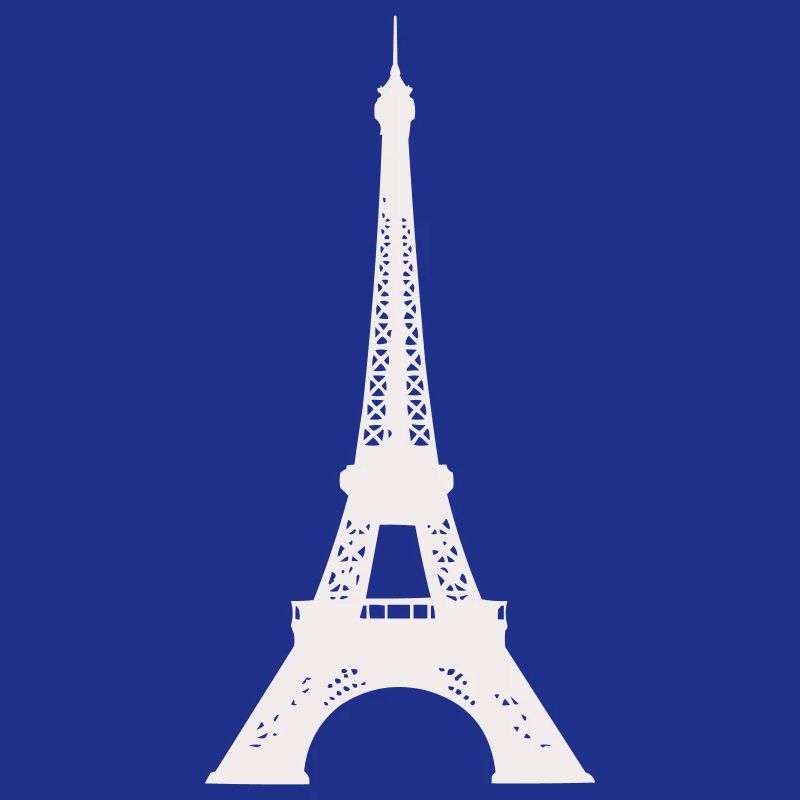 Silhouette de la Tour Eiffel Imprimé