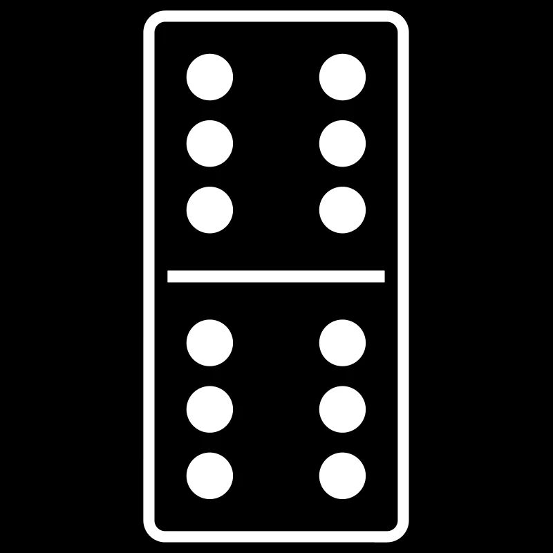 DOMINO STONE 6: 6 - COULEUR VARIABLE - CONCEPTION DE VECTEUR!