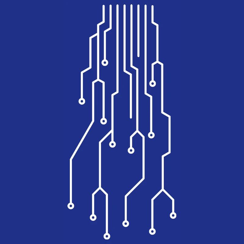 Futuristic computer circuit board