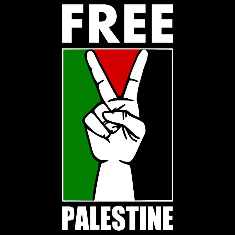 Free palestine Peacezeichen siegeszeichen hand