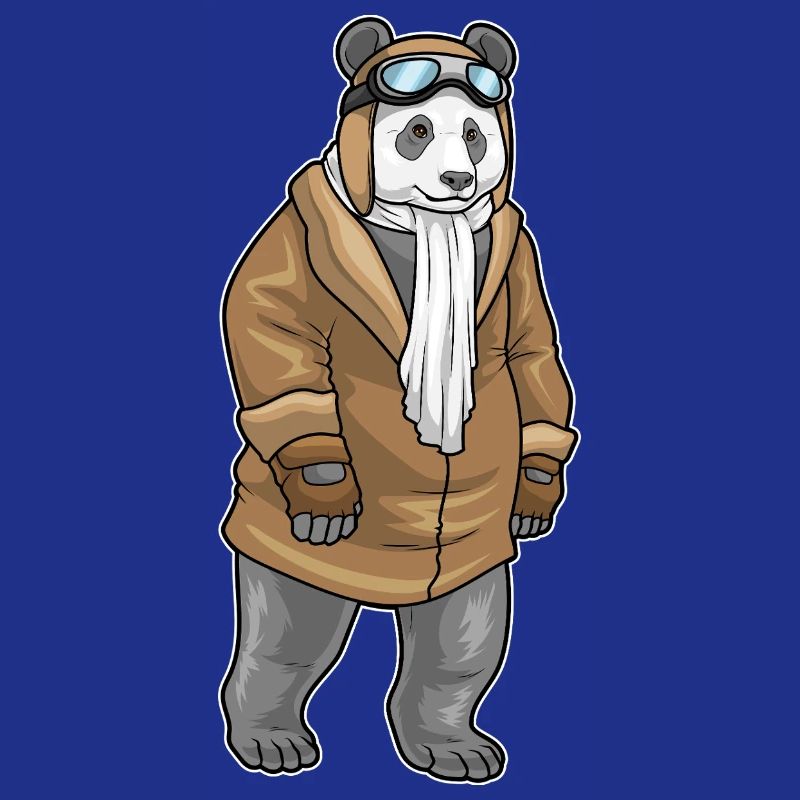 Panda Pilot Cap