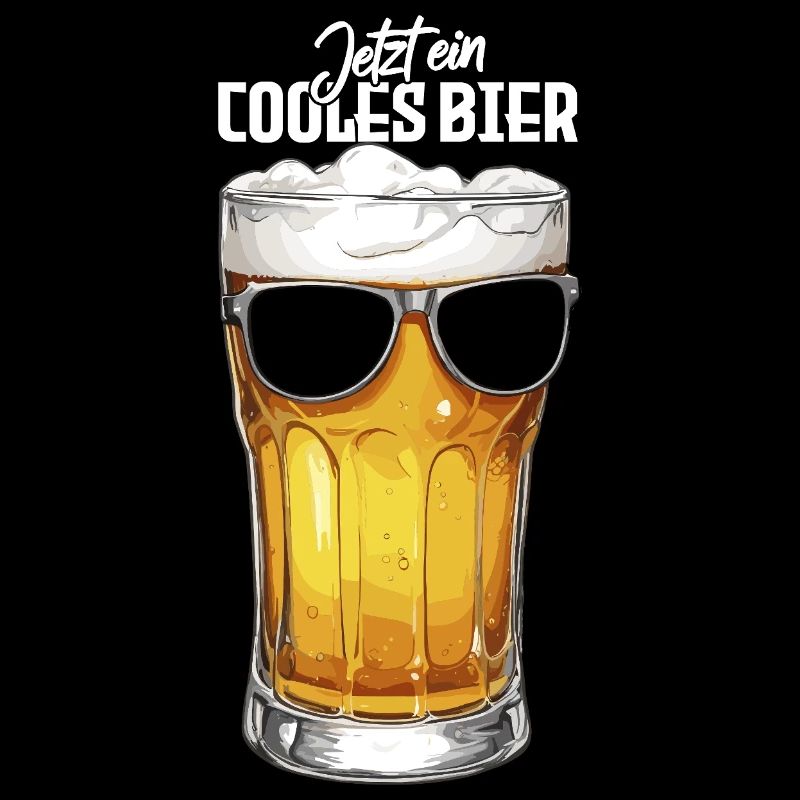 Cool beer with sunglasses for beer connoisseurs