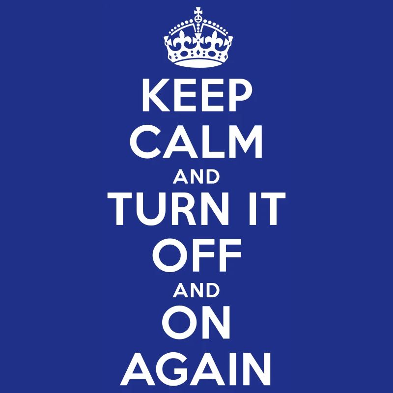 Keep Calm – Turn it Off Nerd Admin Design