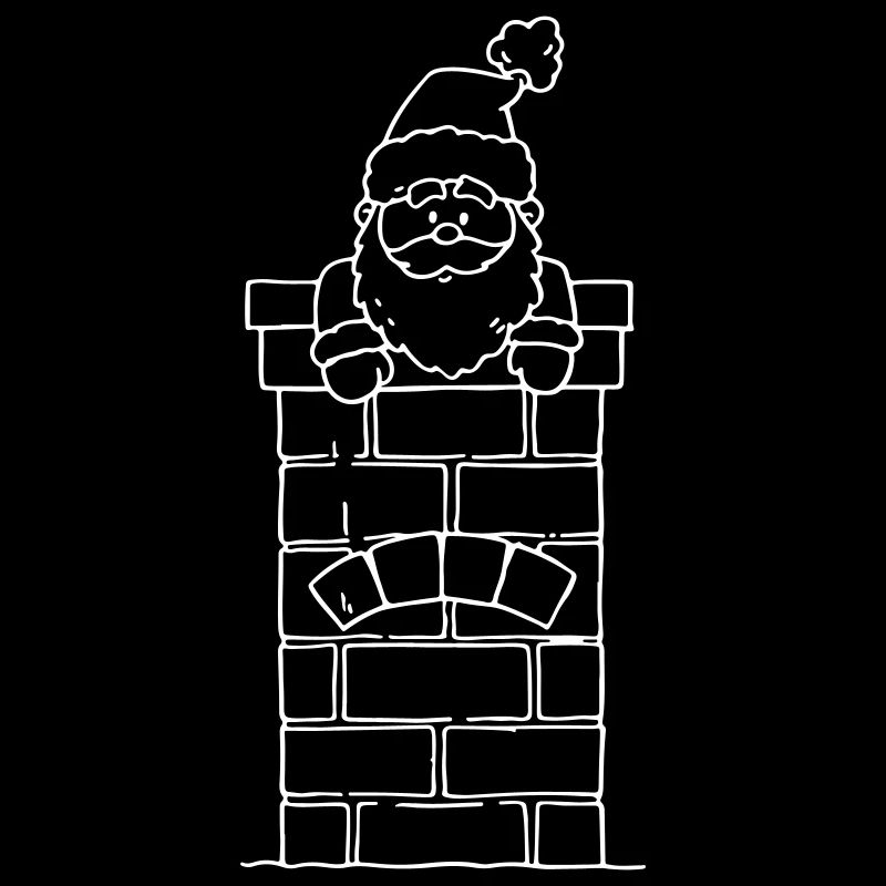 Noël de la cheminée du Père Noël
