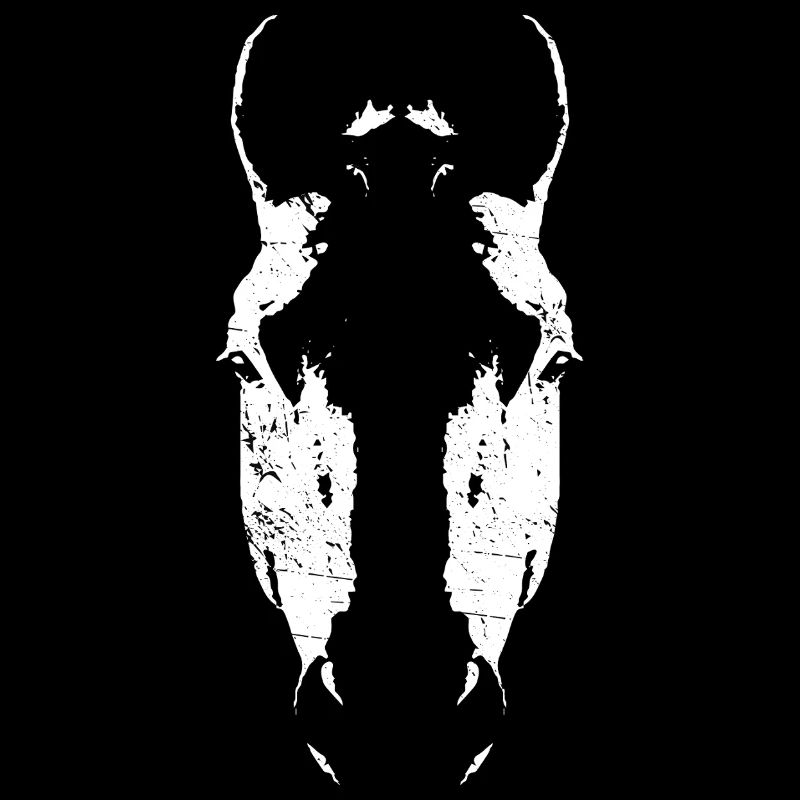Minimalistische Pferdekopf-Silhouette