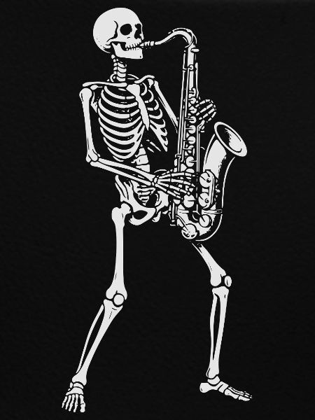 Skeleton Saxophonist gift