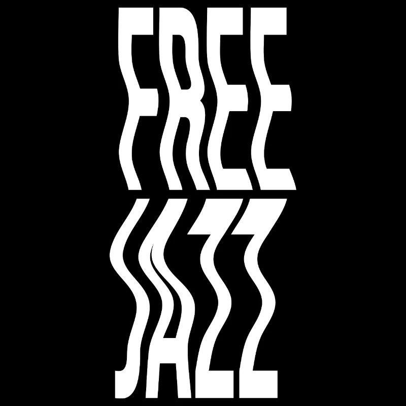 Musique Free Jazz : logo de typographie déformée