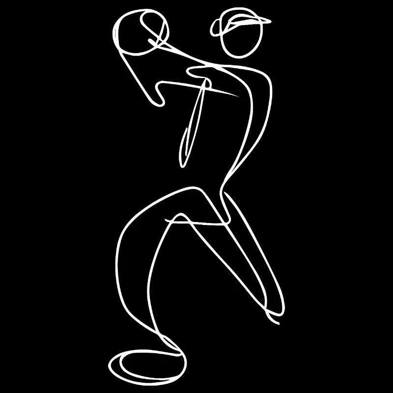 Esquisse du lanceur de cricket