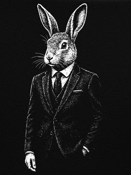 Dapper Rabbit in Suit