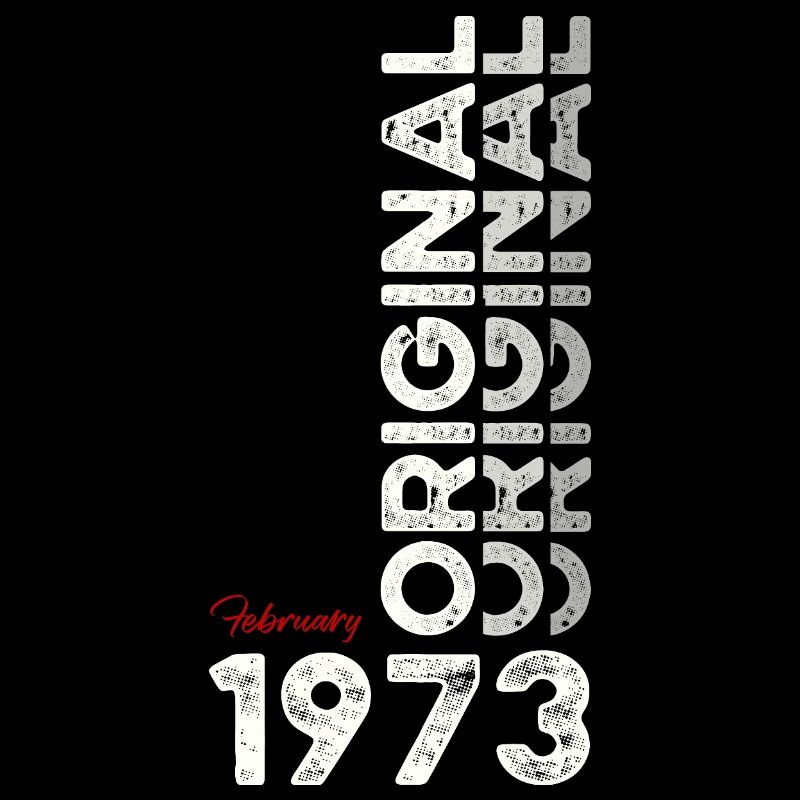 52. Geburtstag Geschenk Mann Original Februar 1973