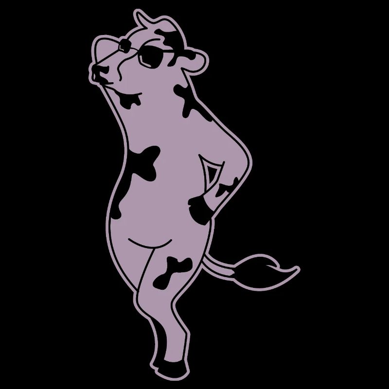 Elegant Cow Model Silhouette Farm