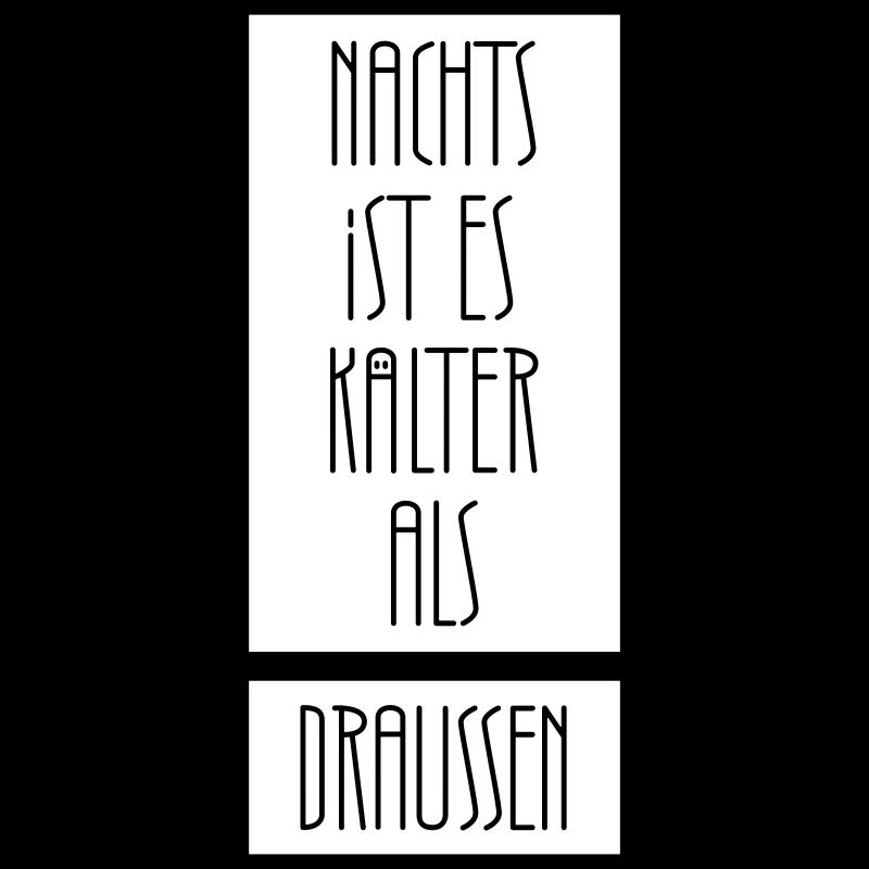 Nachts ist es kälter als draußen
