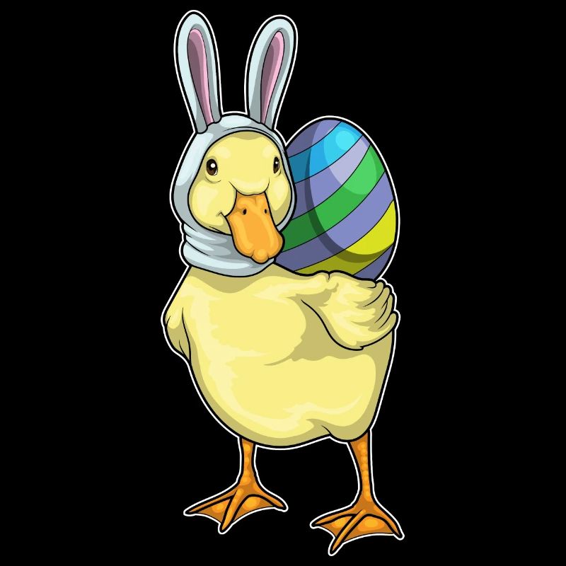 Duck Bunny Easter Easter Egg