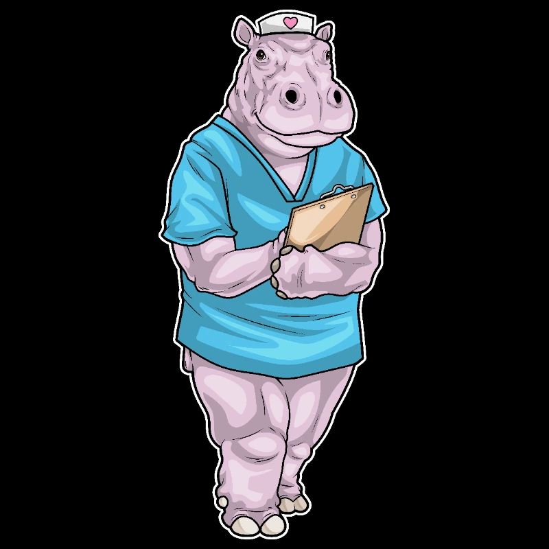 Nilpferd Krankenschwester