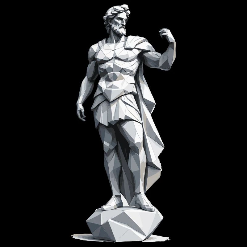 Greek God - Low Poly Design